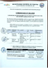 Vista preliminar de documento Comunicado Reprogramación de la convocatoria del proceso CAS N° 002-2025