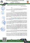 Vista preliminar de documento AUTORÍCESE, la Formalización de Notas de Modificación Presupuesta! Tipo 002 Créditos Presupuestales y Anulaciones correspondiente al mes de febrero 2025.