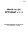 Vista preliminar de documento PROGRAMA DE INTEGRIDAD DE PROCIENCIA 2025 - (APROBADO)