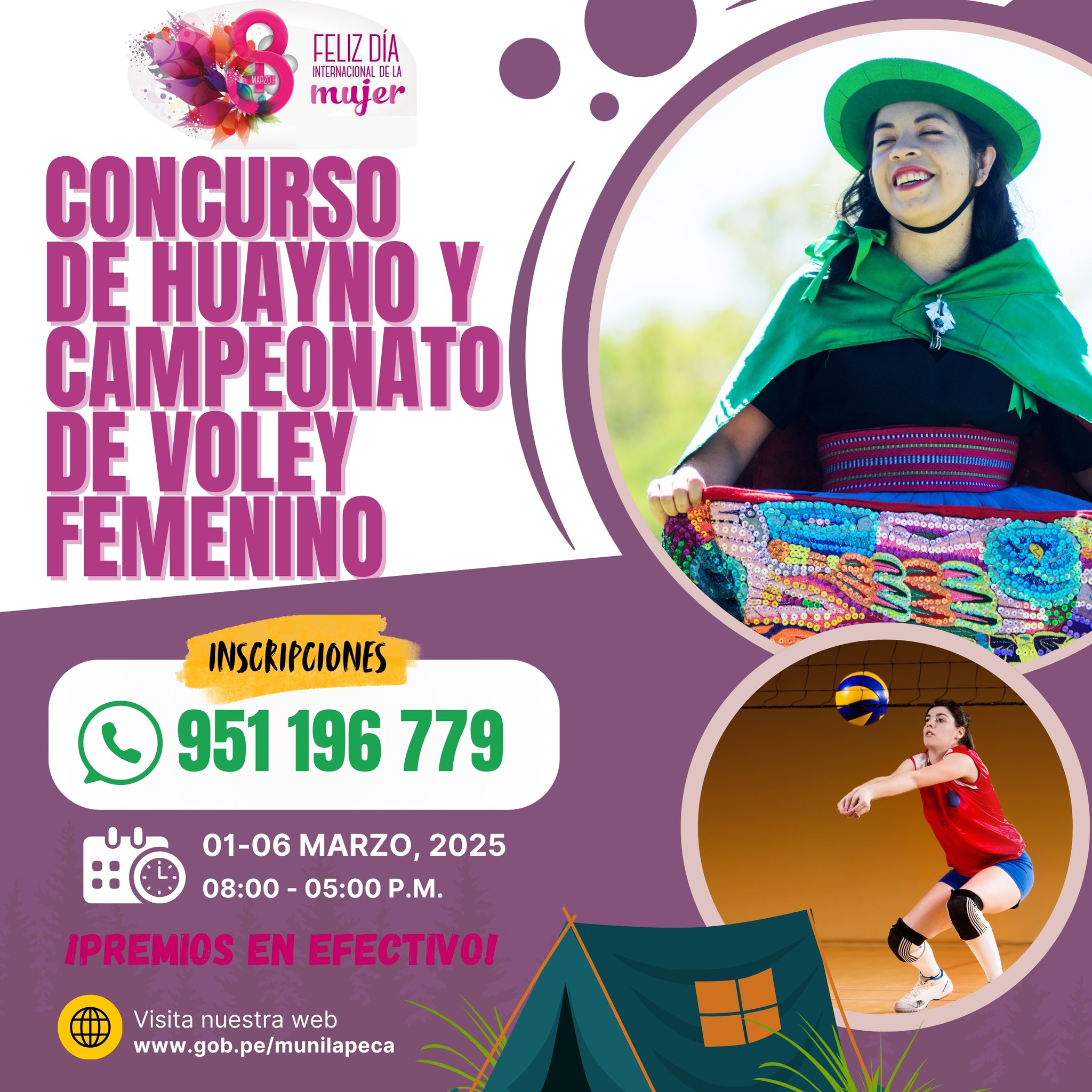 Concurso de huayno y campeonato de vóley femenino