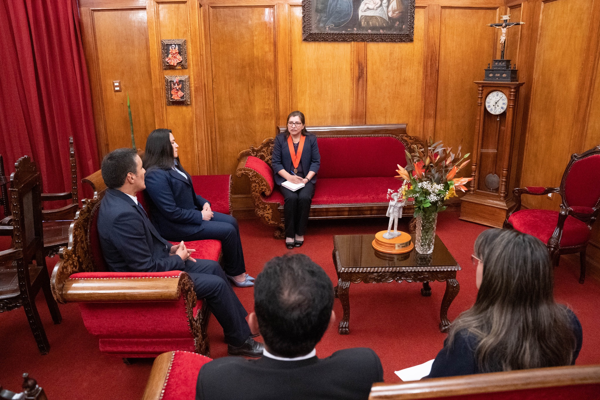Presidenta de la Corte de Cusco recibió la visita protocolar de la Junta Directiva del SITRACSJCUSCO