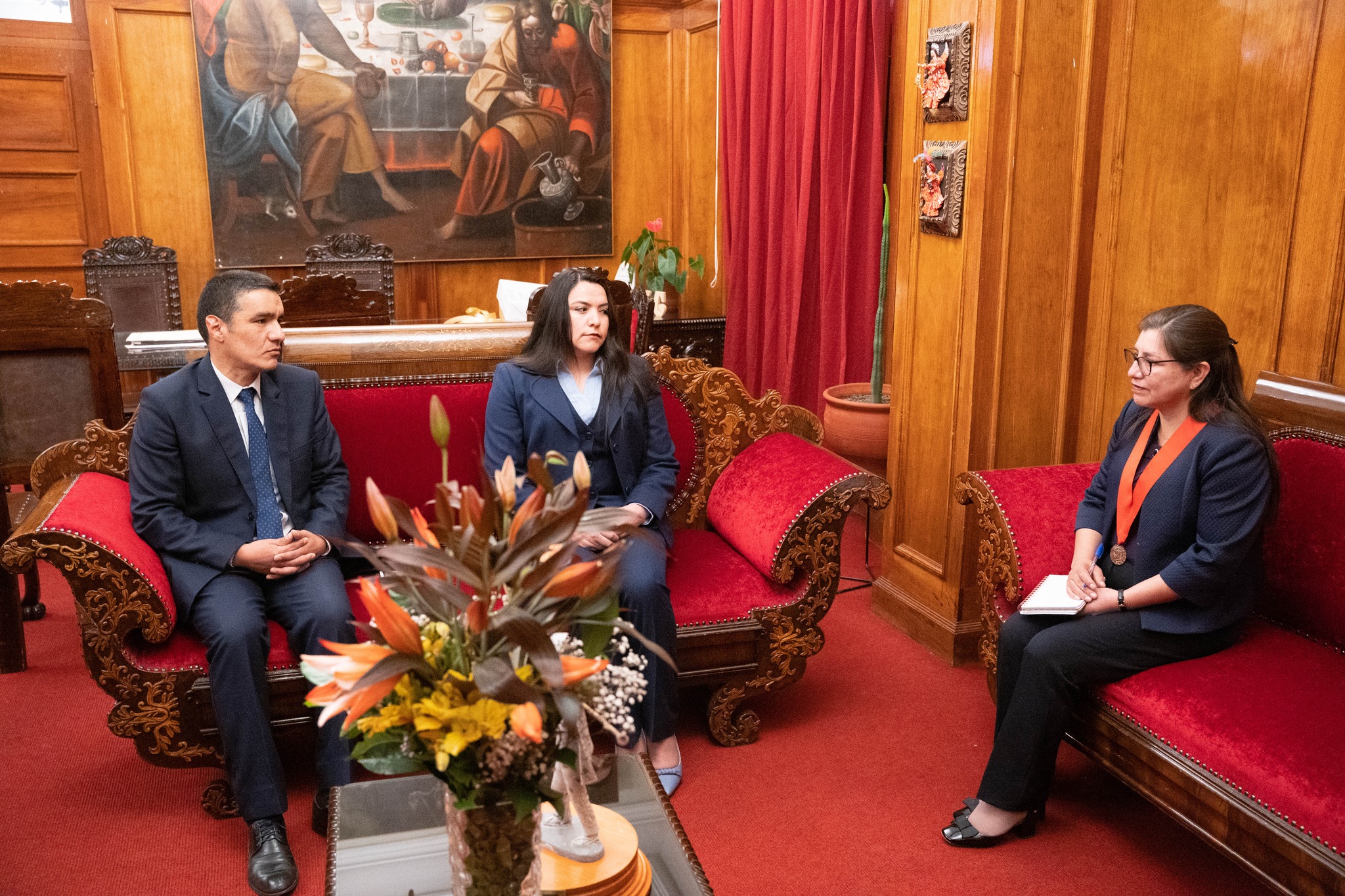 Presidenta de la Corte de Cusco recibió la visita protocolar de la Junta Directiva del SITRACSJCUSCO