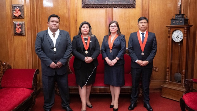 Presidenta de la Corte de Cusco tomó juramento a los integrantes del Consejo Ejecutivo Distrital 2025-2026