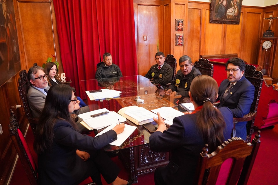 Integrantes del Comité de Coordinación de la Unidad de Flagrancia Cusco sostuvieron importante reunión
