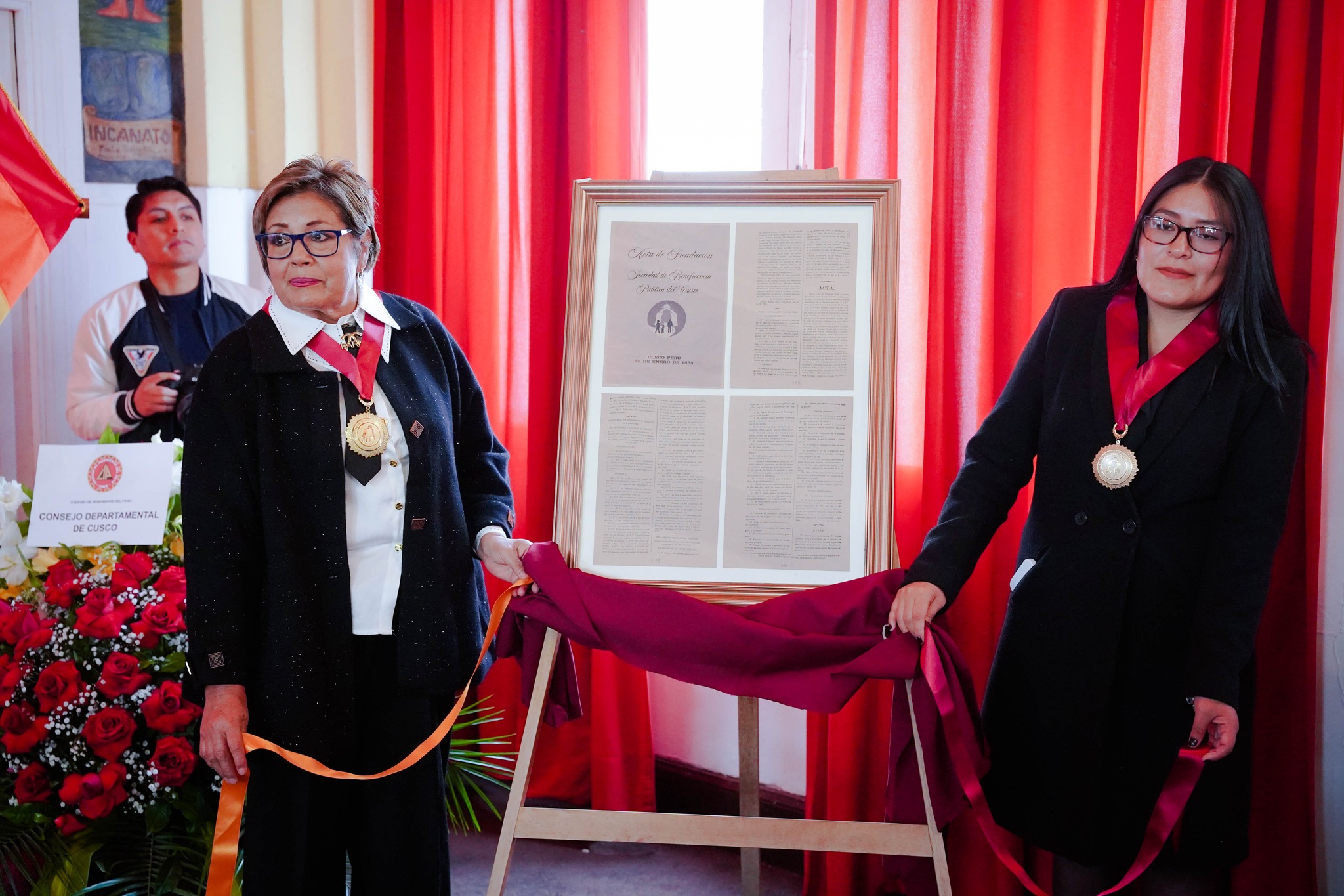 Presidenta de la Corte de Cusco participó en ceremonia por el 190 Aniversario de la creación de la Sociedad de Beneficencia del Cusco