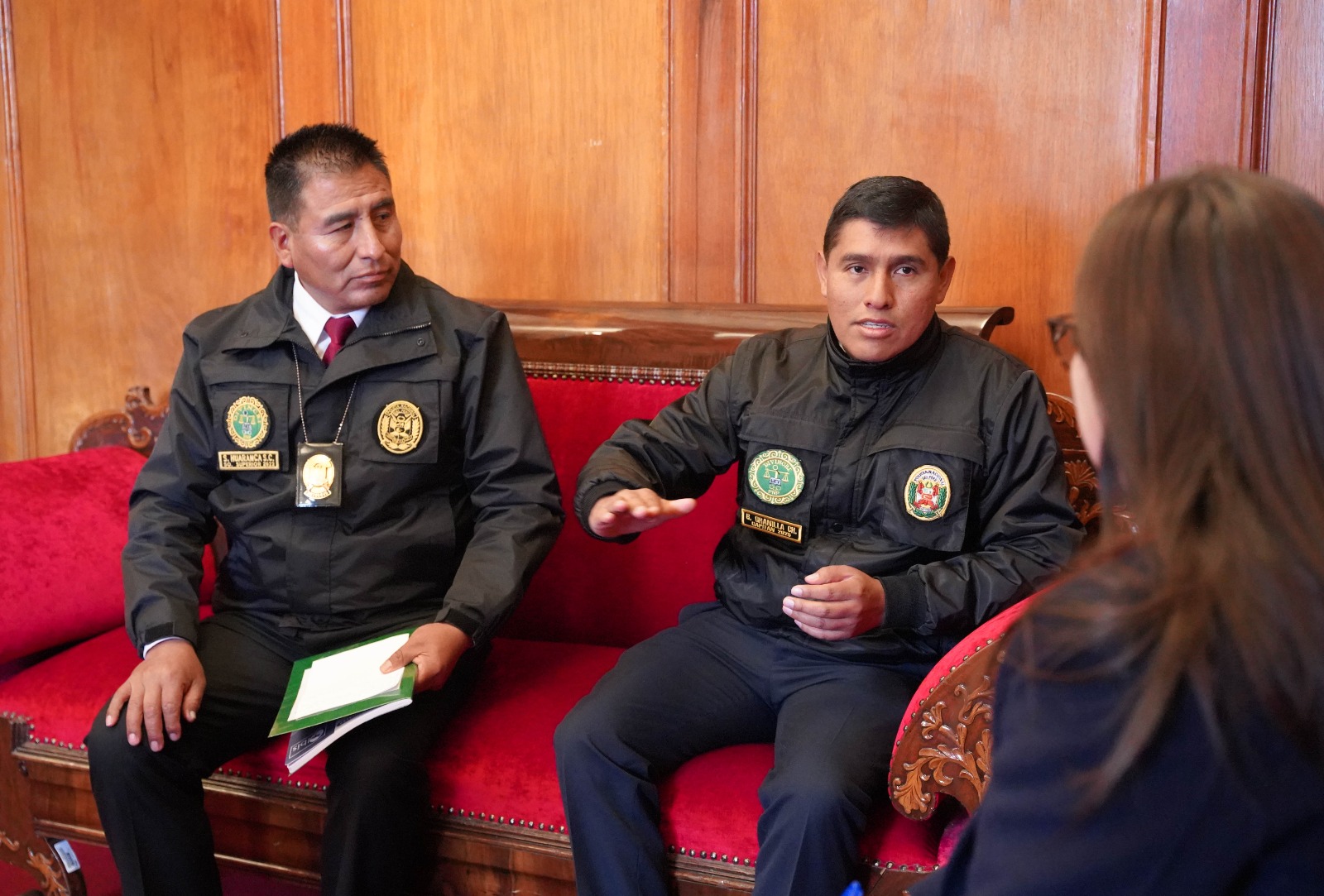 Presidenta de la Corte de Cusco recibió la visita del Jefe de Área de la Policía Judicial