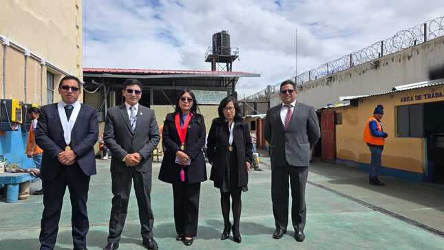 Jueces Penales de la Sede Judicial de Canchis visitan el establecimiento penitenciario de Sicuani