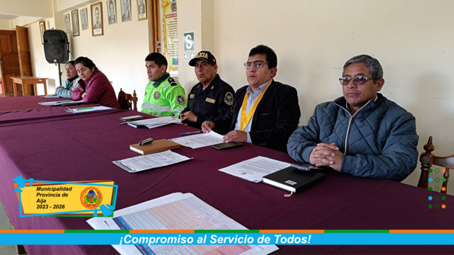 Primera sesión ordinaria del COPROSEC Aija