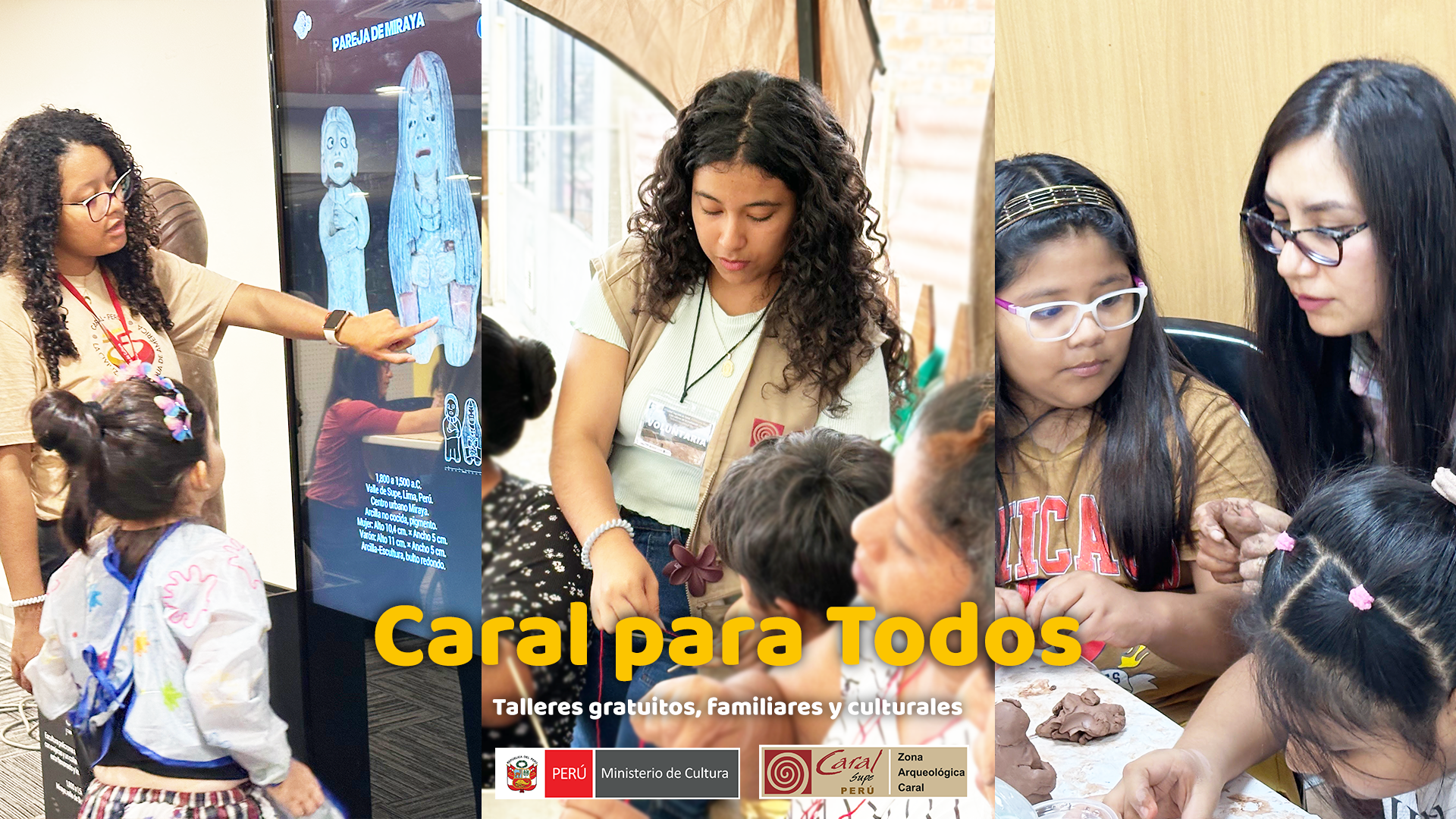 Caral para Todos: febrero estuvo lleno de talleres culturales gratuitos