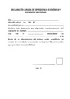 Vista preliminar de documento Declaración Jurada de Dependencia Económica y Estado de Necesidad - DIVPEN PNP