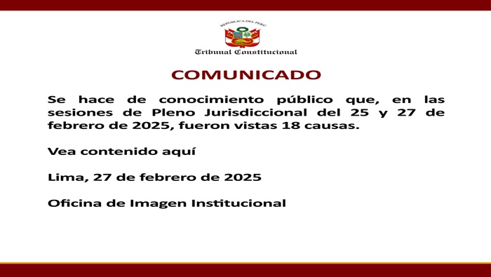 Comunicado