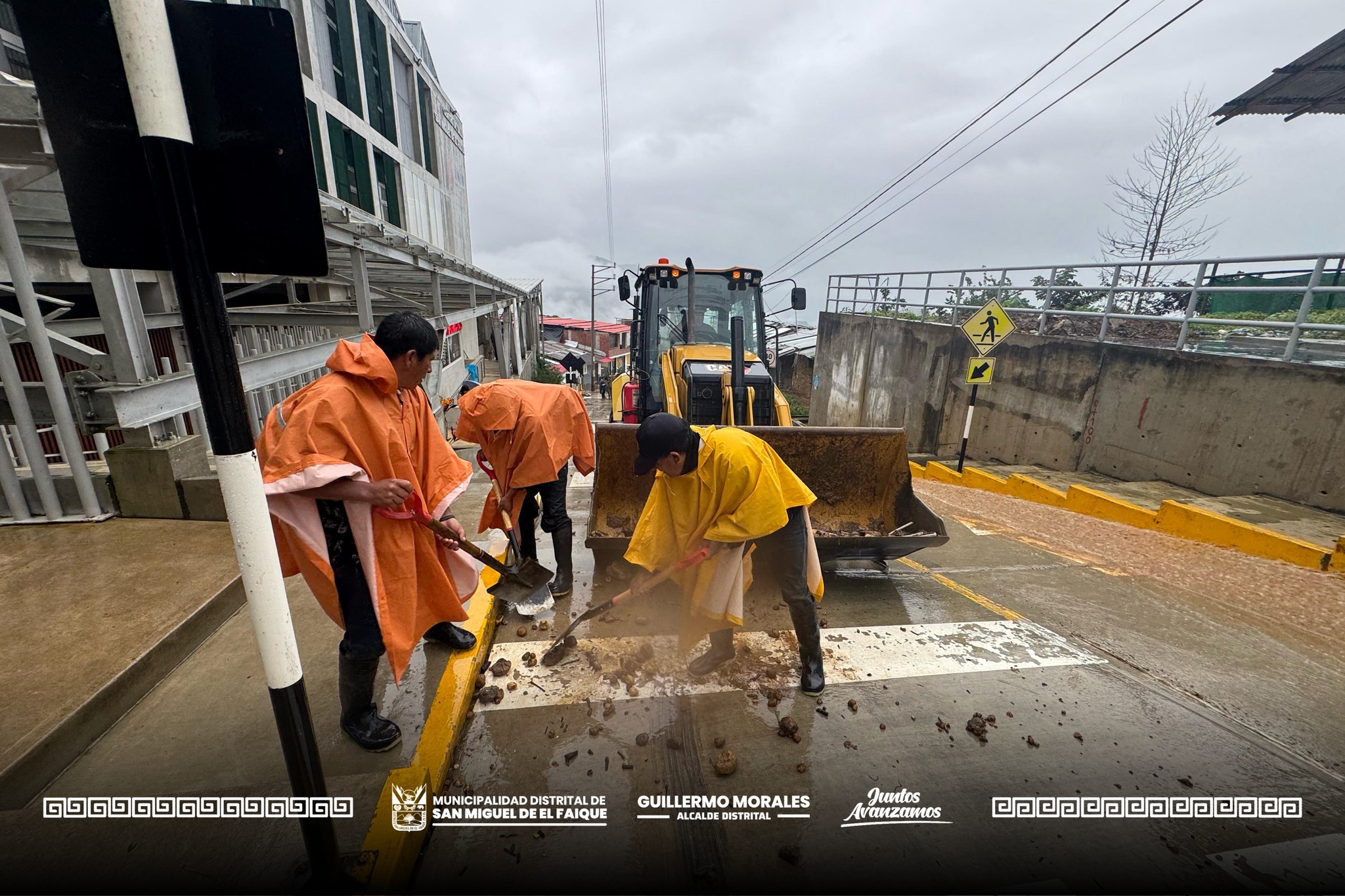 Trabajo ante intensas lluvias
