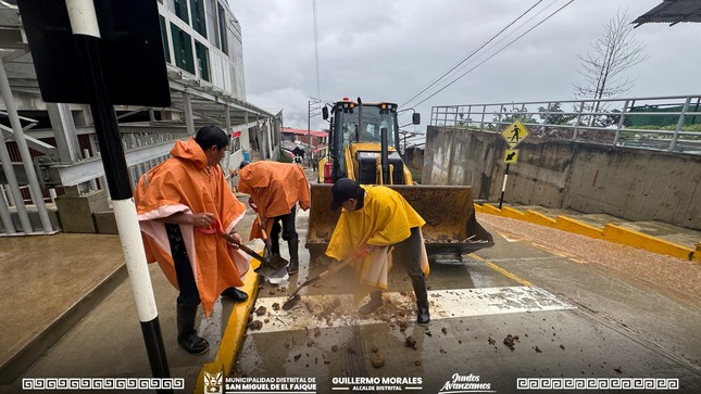 Trabajo ante intensas lluvias
