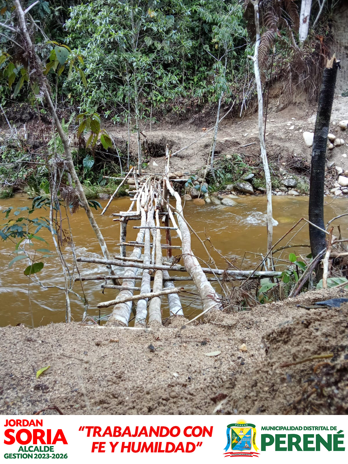 Se Entrega Cable De Acero Para Construcción De Puente Colgante En Anexo Pampa Del Oso