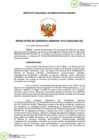 Vista preliminar de documento Resolución de Gerencia General N° 0015-2025-INIA-GG