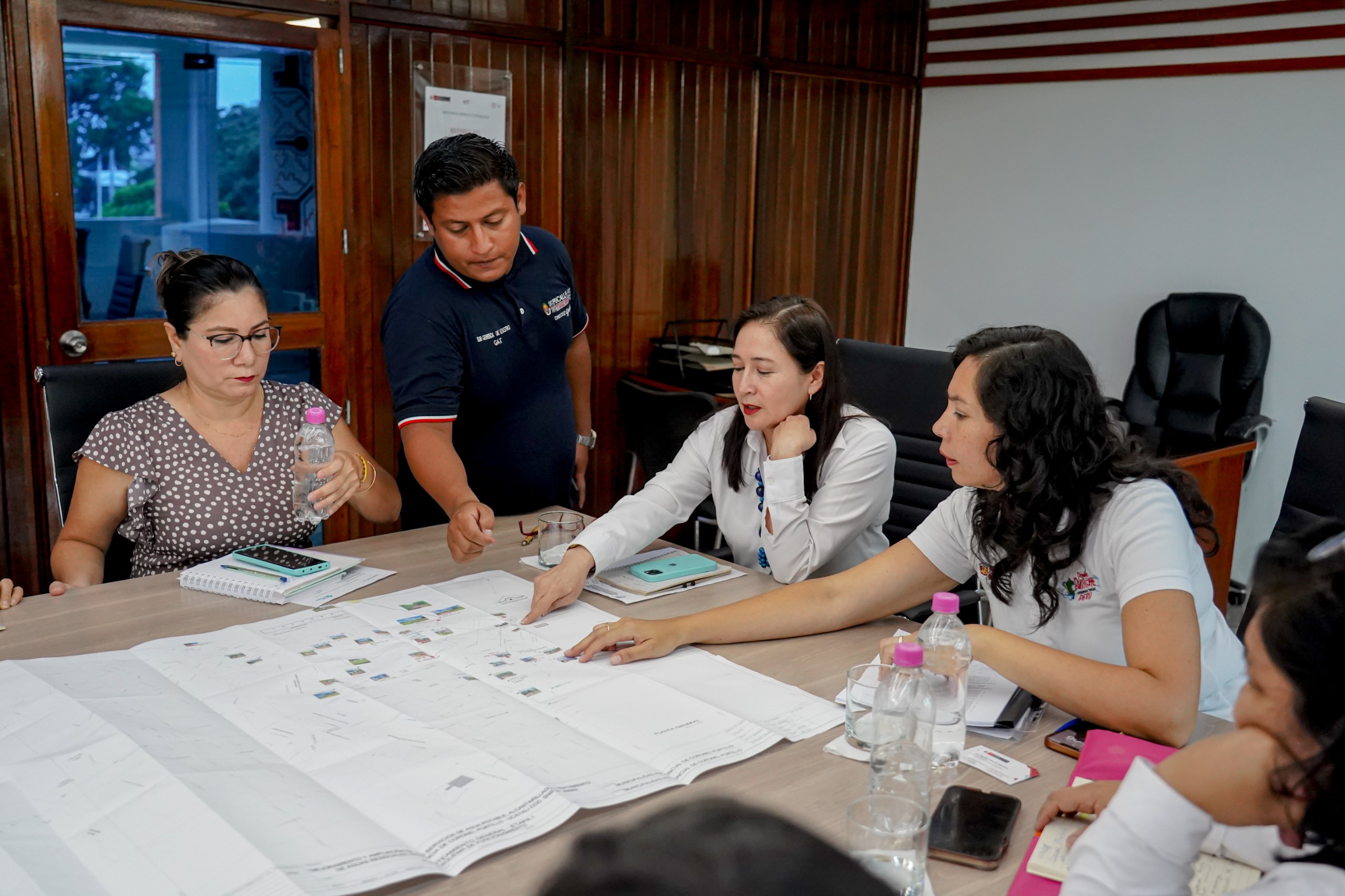 Plano de ubicación de los componentes del proyecto integral de agua y desagüe. 