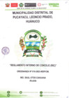 Vista preliminar de documento R.I.C. REGLAMENTO INTERNO DE CONSEJO MUNICIPAL