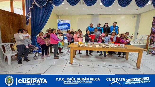 Sesi贸n demostrativa sobre alimentos ricos en hierro de origen animal en poblaci贸n urbana de Cusipata