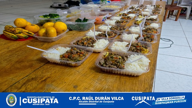 Sesi贸n demostrativa sobre alimentos ricos en hierro de origen animal en poblaci贸n urbana de Cusipata