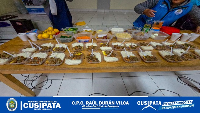 Sesi贸n demostrativa sobre alimentos ricos en hierro de origen animal en poblaci贸n urbana de Cusipata