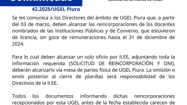 Comunicado