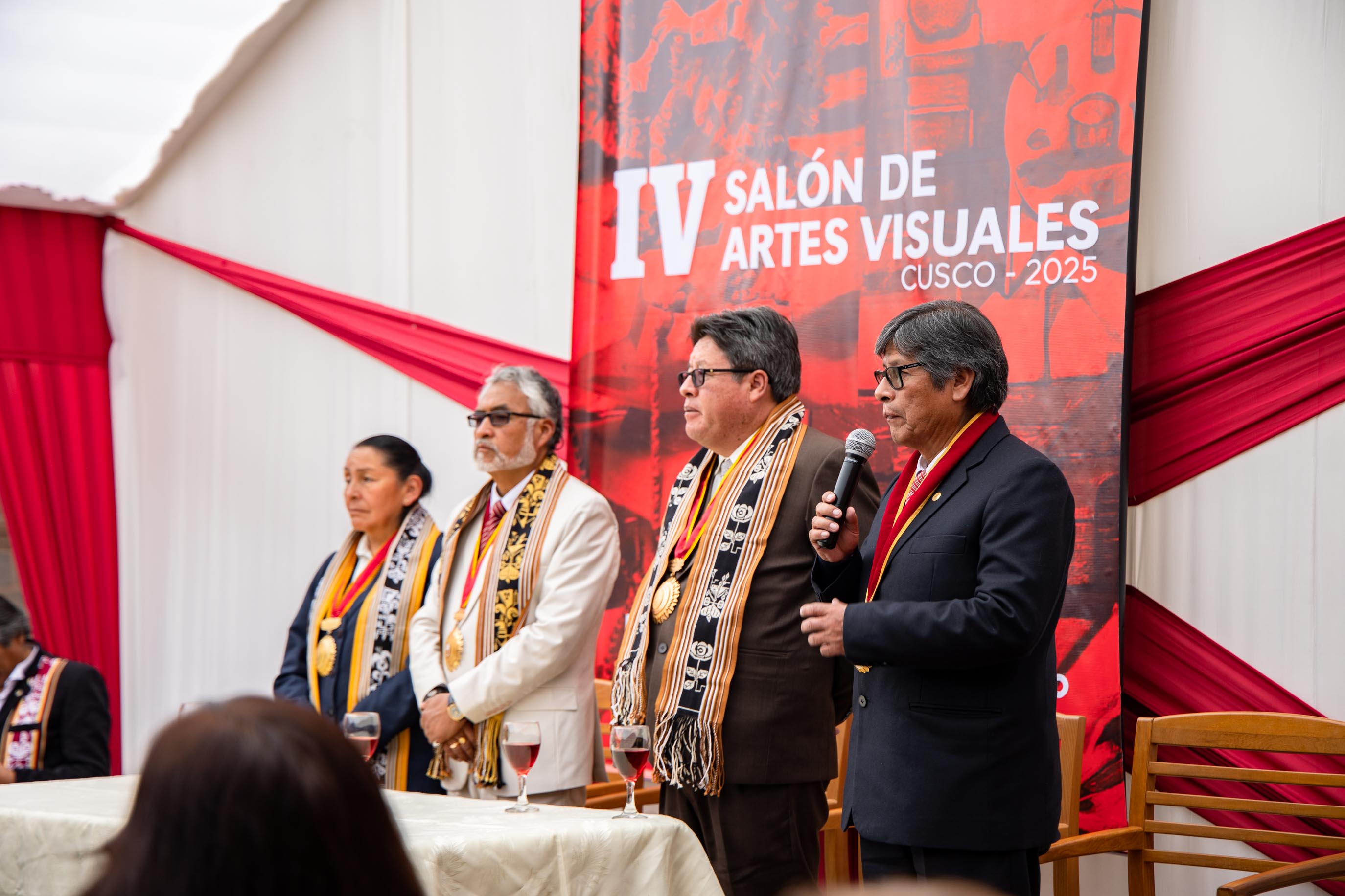 Intervención de V´ctor Ayma durante ceremonia de inauguración