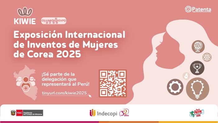 ¿Eres inventora? Indecopi convoca a la exposición de invenciones KIWIE 2025 en Corea