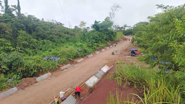 Importante avance en construcción de carretera.