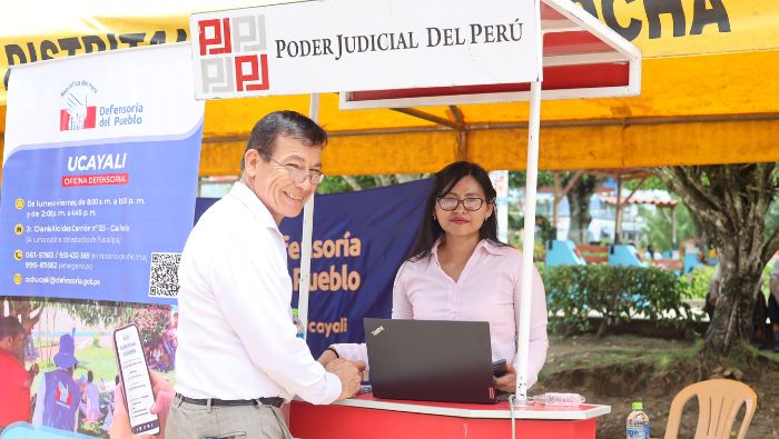 El presidente de la Corte Superior de Justicia de Ucayali resaltó la importancia de la colaboración interinstitucional durante la Caravana de Justicia (3)