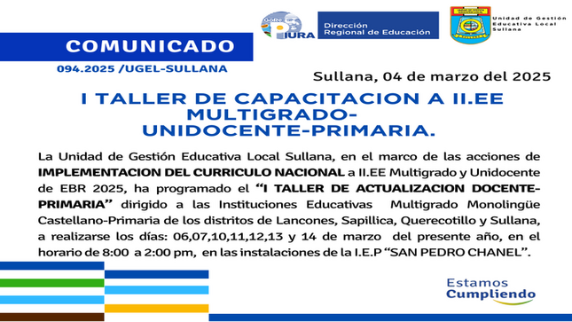 Comunicado N°94-2025