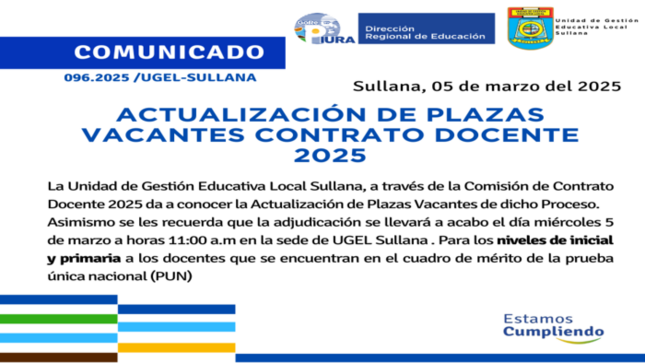 Comunicado N°96-2025