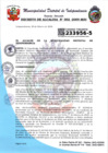 Vista preliminar de documento Decreto de Alcaldia N° 002-2025-MDI
