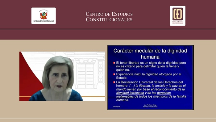 Presidenta del Tribunal Constitucional Luz Pacheco fue expositora en curso de Fundamentos del Derecho Constitucional para periodistas 