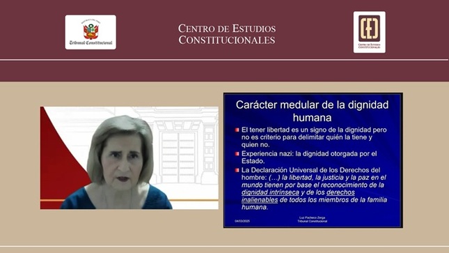 Presidenta del Tribunal Constitucional Luz Pacheco fue expositora en curso de Fundamentos del Derecho Constitucional para periodistas 