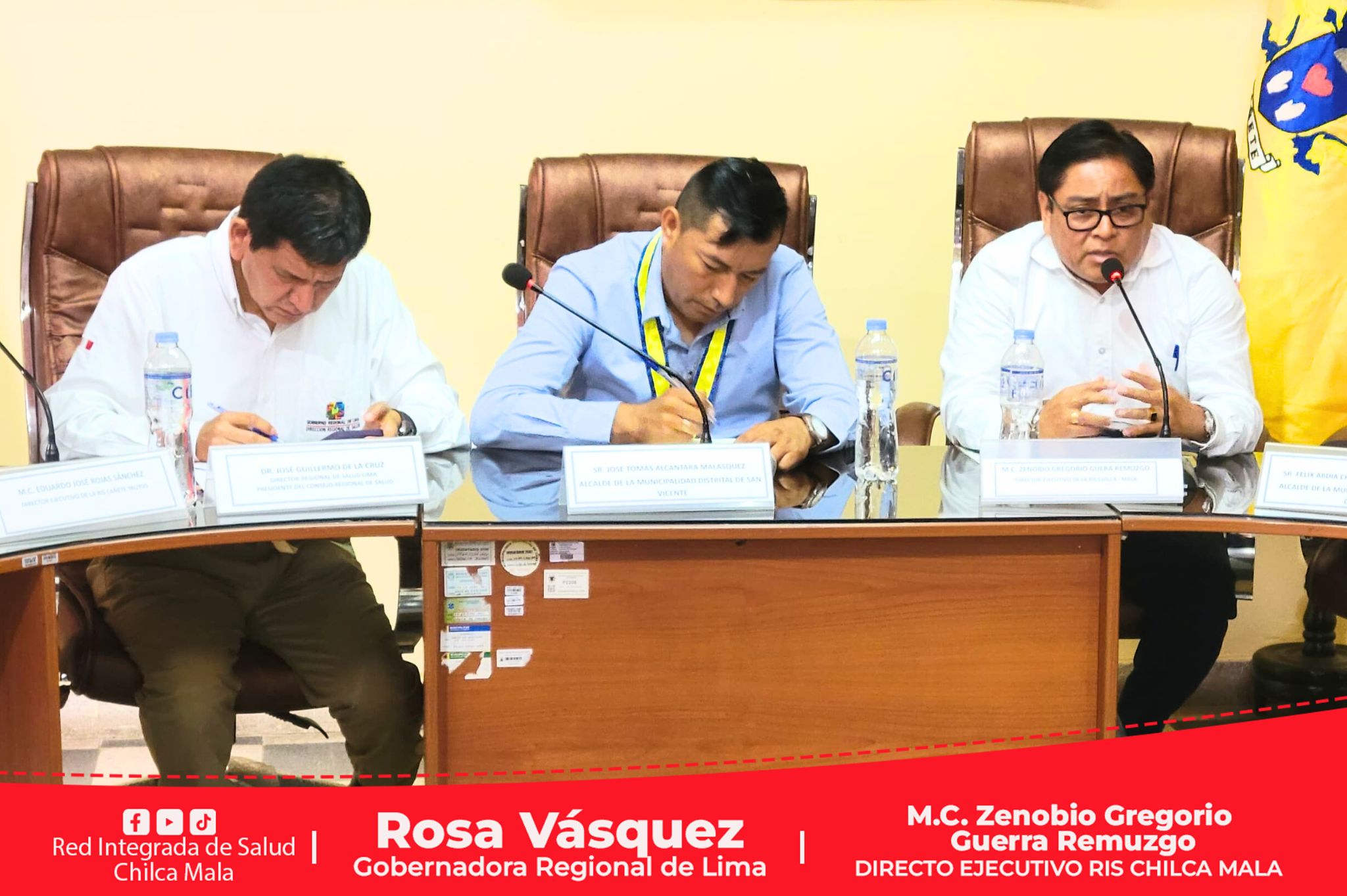 El Consejo Regional de Salud Lima promueve sesión extraordinaria del Consejo Provincial de Salud en Cañete
