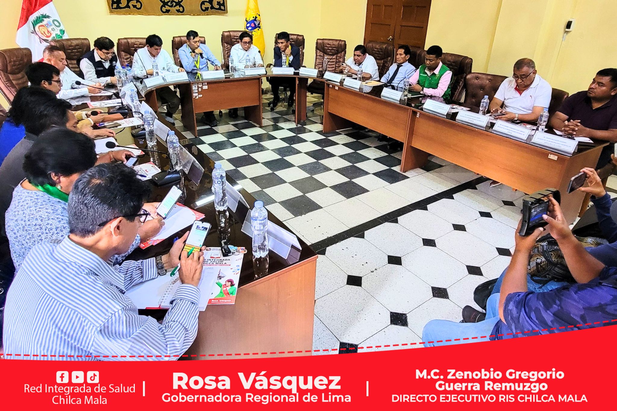 El Consejo Regional de Salud Lima promueve sesión extraordinaria del Consejo Provincial de Salud en Cañete