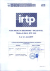 Vista preliminar de documento Plan Anual de Seguridad y Salud en el Trabajo en el IRTP 2023