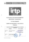 Vista preliminar de documento P002-2024-IRTP - Plan de Capacitación de SST