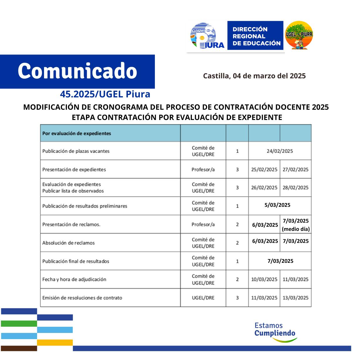comunicado