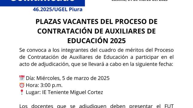 Comunicado