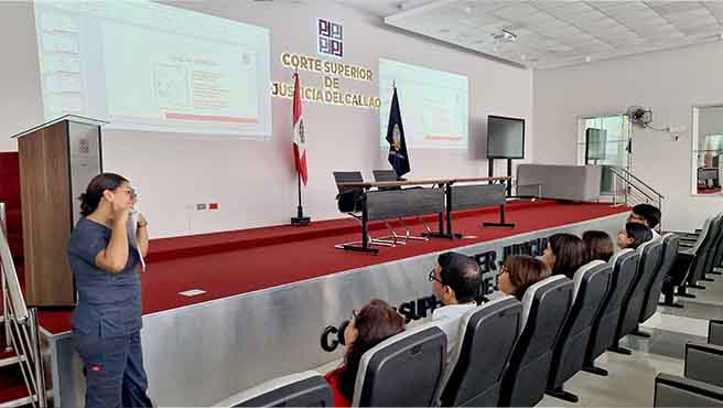 Trabajadores de la Corte Superior del Callao participaron en taller antiestrés organizado por el Médico ocupacional 