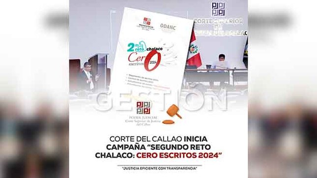 Corte Superior de Justicia del Callao inició campaña “Segundo reto chalaco: Cero escritos 2024”