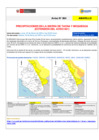 Vista preliminar de documento Aviso Meteorológico DZ7 - No 064-2025- Precipitaciones en la sierra de Tacna y Moquegua