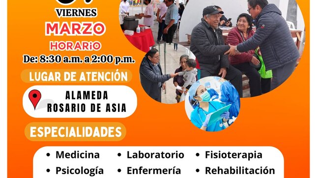 RIS Chilca Mala: Gran Campaña de Salud Gratuita en el distrito de Asia "Te Acompaño"