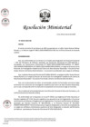 Vista preliminar de documento RM N° 00243-2025-DE (Aceptar la renuncia formulada por el Sr. C. Vilchez R. al cargo)