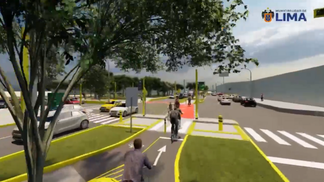 Se inicia construcción de ciclovía en Av. La Molina