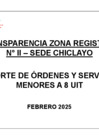 Vista preliminar de documento ORDENES DE BIENES Y SERVICIOS ZONA II - FEBRERO 2025