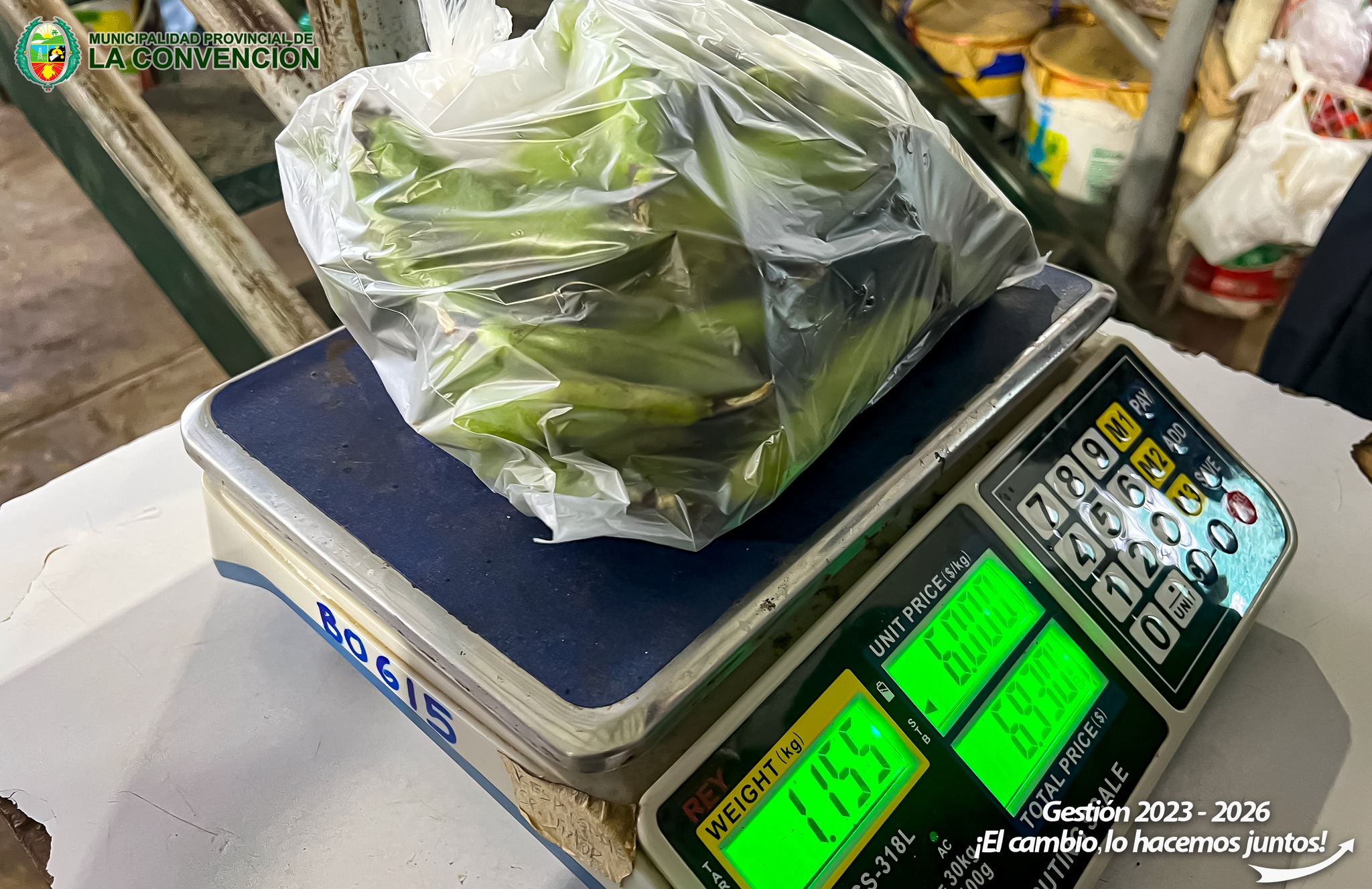Operativo de control de peso exacto en mercados y calles aledañas