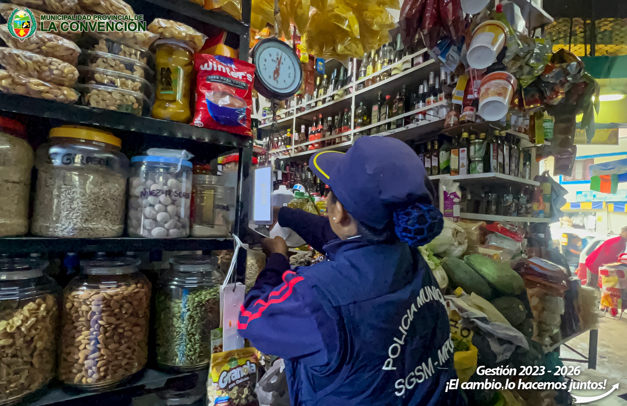 Operativo de control de peso exacto en mercados y calles aledañas