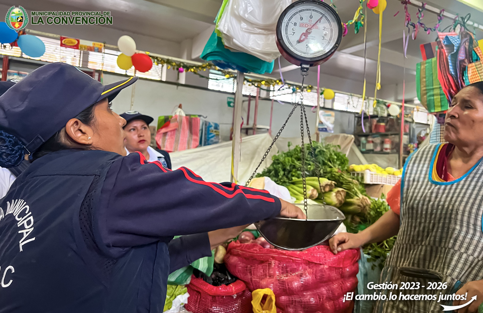 Operativo de control de peso exacto en mercados y calles aledañas